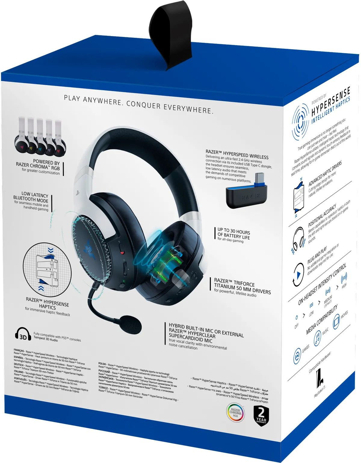 Bluetooth-гарнітура Razer Kaira Pro Hyperspeed for PS5 (RZ04-04030200-R3G1) - мініатюра 9
