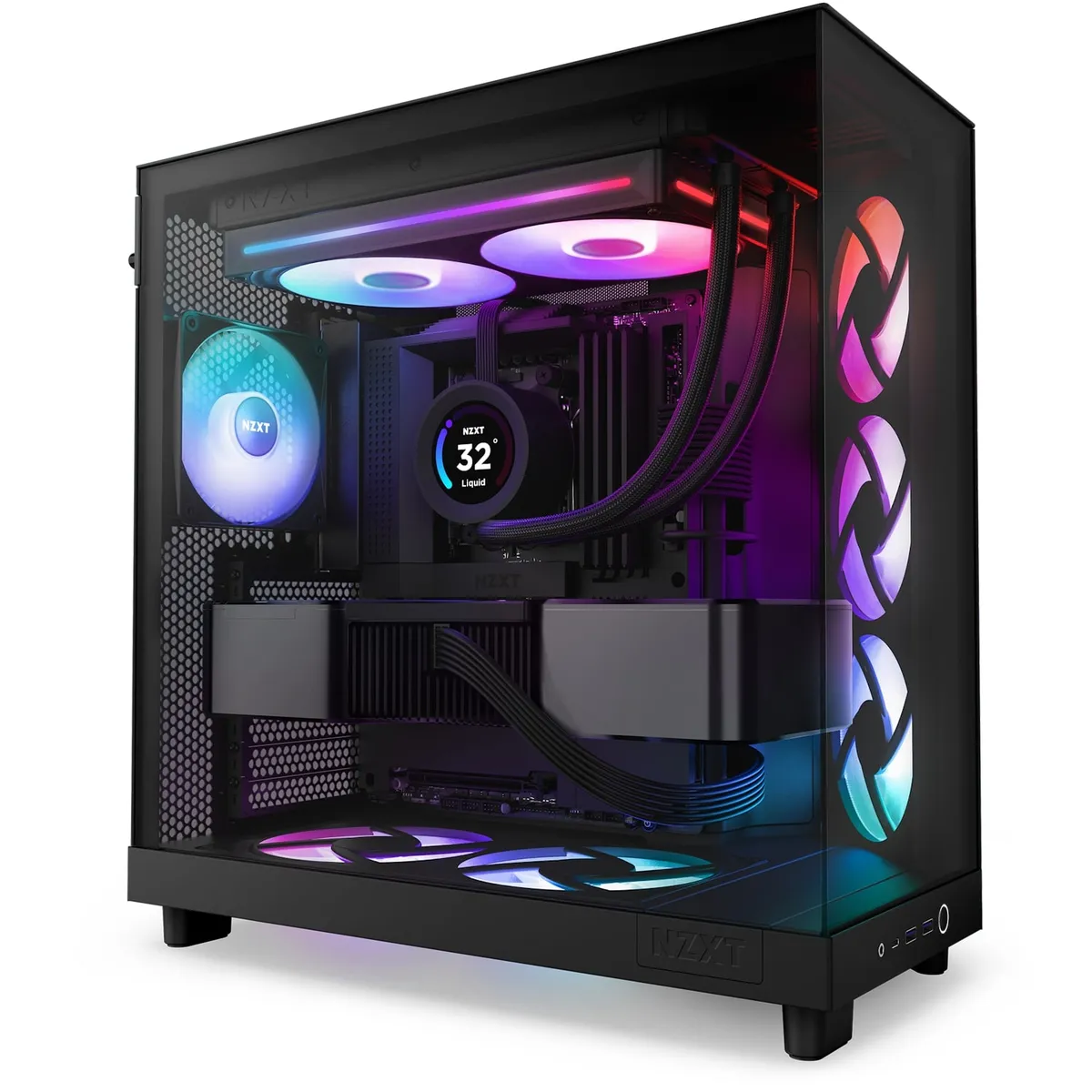 Вентилятор NZXT F280 RGB Core Black (RF-U28HF-B1) - мініатюра 5