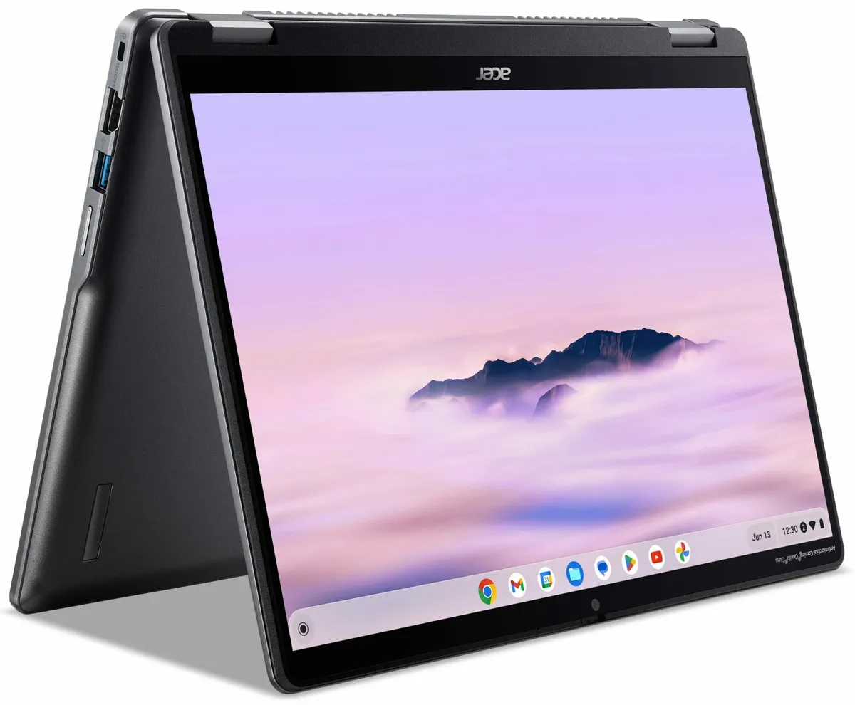 Ноутбук Acer Chromebook Plus Spin 514 CP514-30BW (NX.KYQEU.001) Steel Gray - мініатюра 2