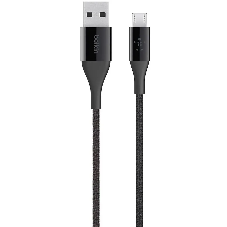 Кабель Belkin DuraTek Mixit USB - MicroUSB (M/M) 1.2 м Black (F2CU051bt04-BLK) - мініатюра 2