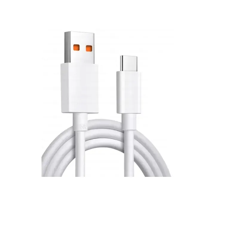 Кабель Dengos USB - USB Type-C (M/M) 1 м White (PLS-TC-6A-WHITE) - зображення 1
