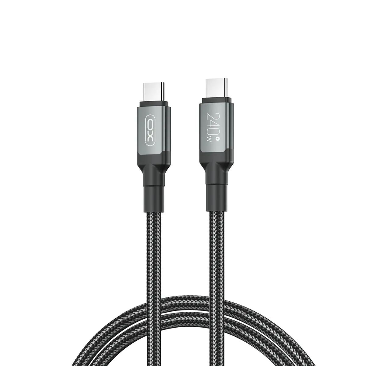 Кабель XO NBQ264A-CC USB Type-C - USB Type-C (M/M), 1 м, Black (NB-Q264A-CC.black) - зображення 1