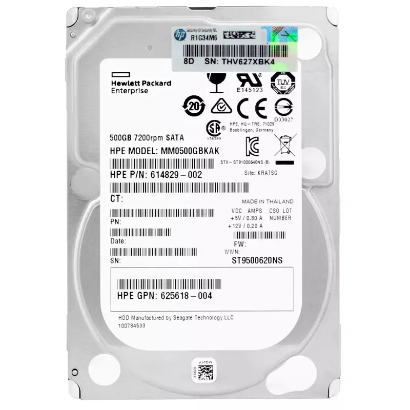 Накопичувач HDD SATA  500GB HP 7200rpm 64MB (MM0500GBKAK) з перехідником на 3.5 дюйми - зображення 1