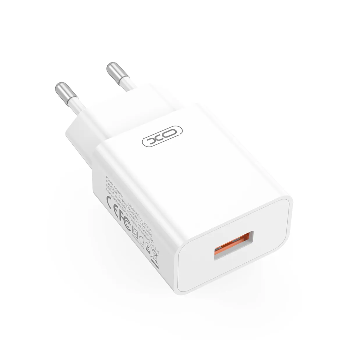 Мережевий зарядний пристрій XO L127 (1USB, 3А) QC 3.0 White (L127.white) - мініатюра 3