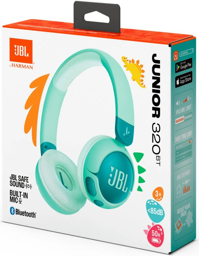 Bluetooth-гарнітура JBL JR320BT Green (JBLJR320BTGRN) - мініатюра 5