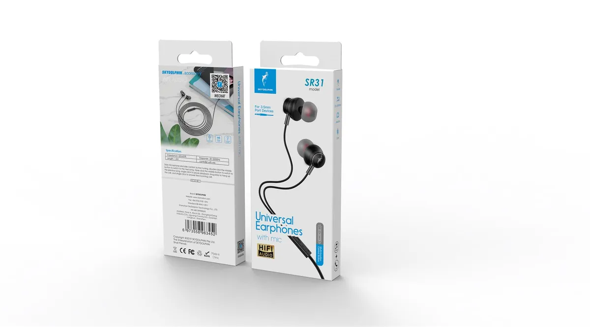 Гарнітура SkyDolphin SR31 Black (SDHF-000487) - мініатюра 3