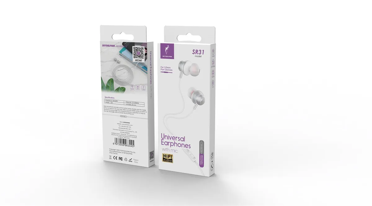 Гарнітура SkyDolphin SR31 White (SDHF-000488) - мініатюра 3