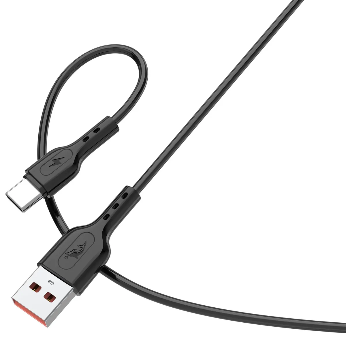 Кабель SkyDolphin S66T USB - USB Type-C (M/M), 1 м, Black (SDUSB-000650) - мініатюра 2