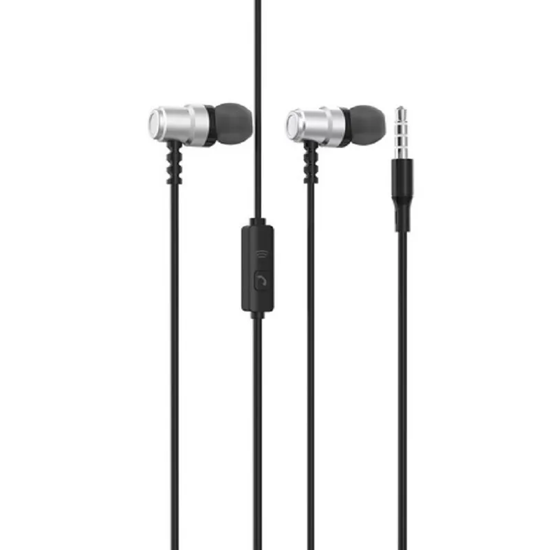 Гарнітура SkyDolphin SR28 Metal with mic Silver (SDHF-000473) - зображення 1