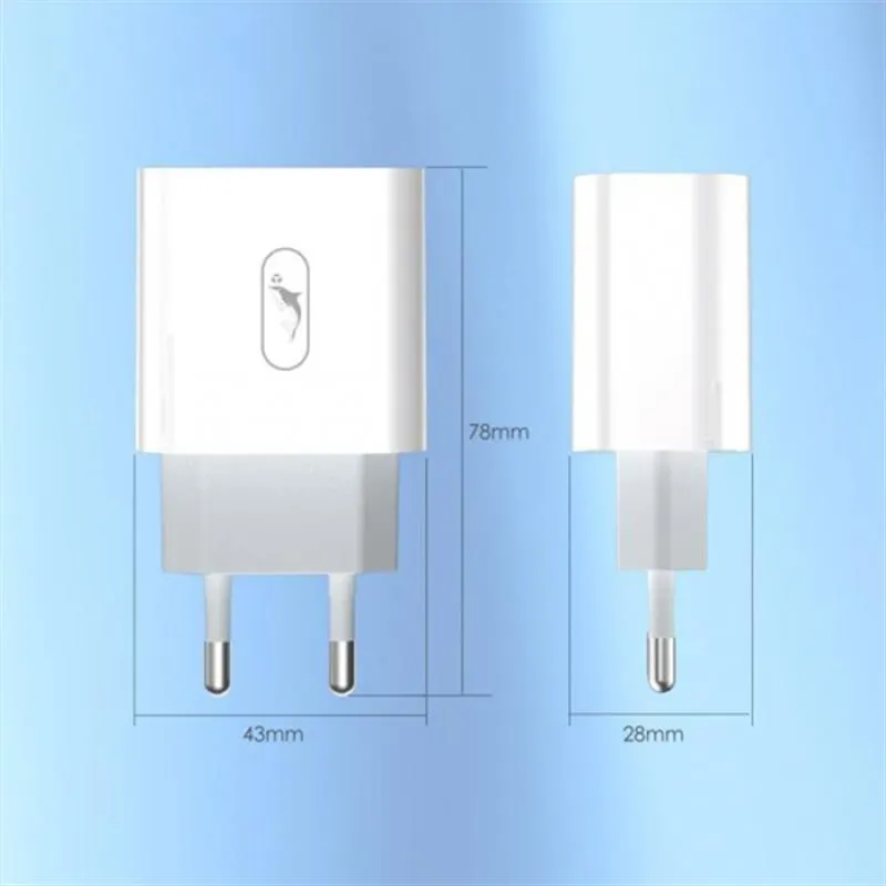 Зарядний пристрій SkyDolphin SC20 PD+QC3.0 (2USB, 3A) White (SDMZP-000121) - мініатюра 4