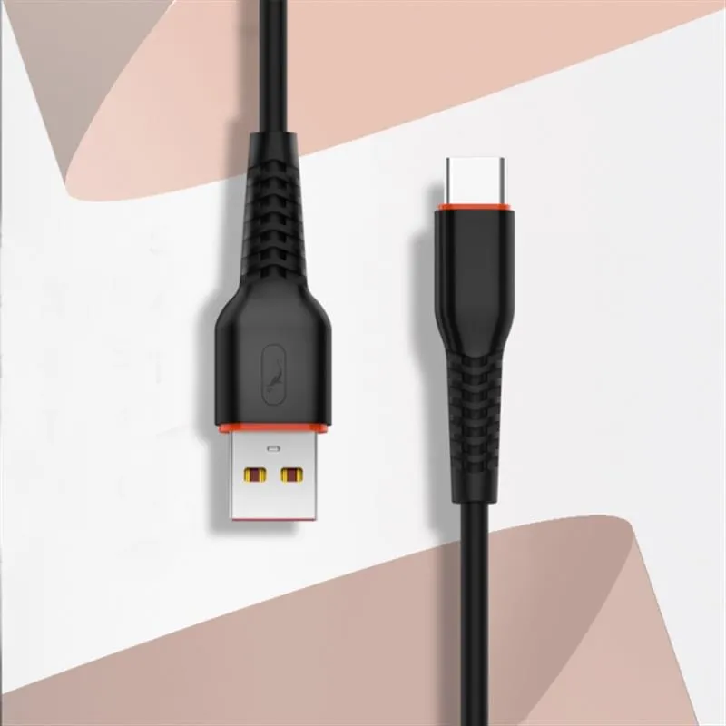 Кабель SkyDolphin S54T Soft USB - USB Type-C (M/M), 1 м, Black (SDUSB-000430) - мініатюра 2
