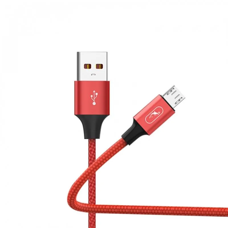 Кабель SkyDolphin S55V Neylon USB - micro USB (M/M), 1 м, Red (SDUSB-000439) - мініатюра 2