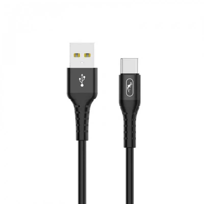 Кабель SkyDolphin S05T TPE Frost Line USB - USB Type-C (M/M), 1 м, Black (SDUSB-000551) - зображення 1