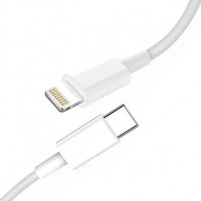 Кабель SkyDolphin S12L Frost Line USB Type-C - Lightning (M/M), 1 м, White (SDUSB-000576) - зображення 1