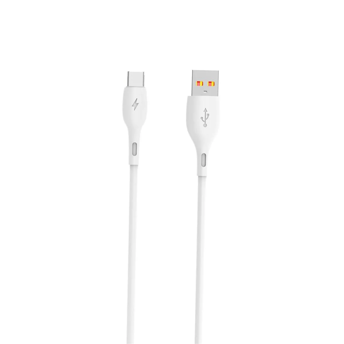 Кабель SkyDolphin S22T Soft Silicone USB - USB Type-C (M/M), 1 м, White (SDUSB-000602) - зображення 1