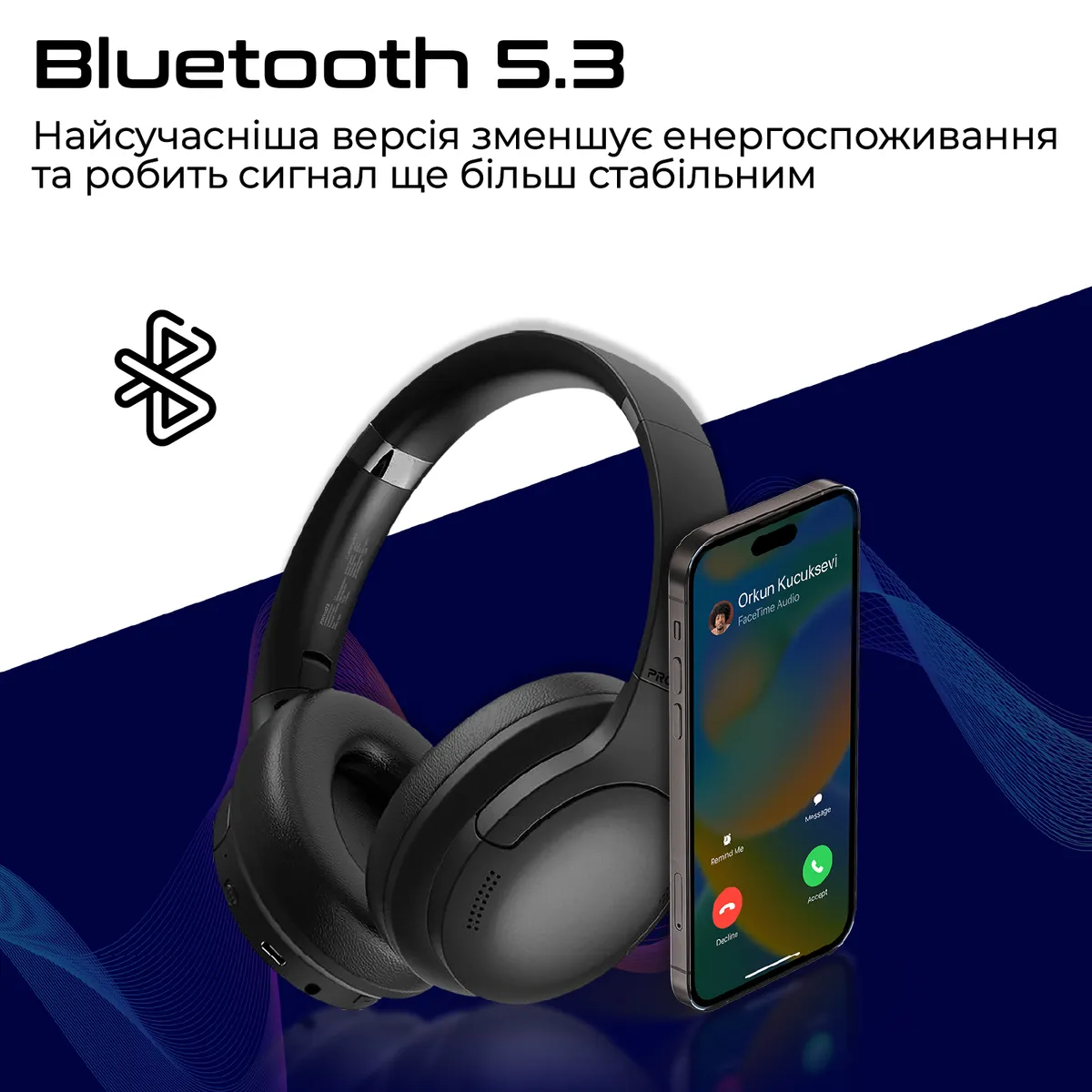 Bluetooth-гарнітура Promate LaBoca-Pro Black - мініатюра 3