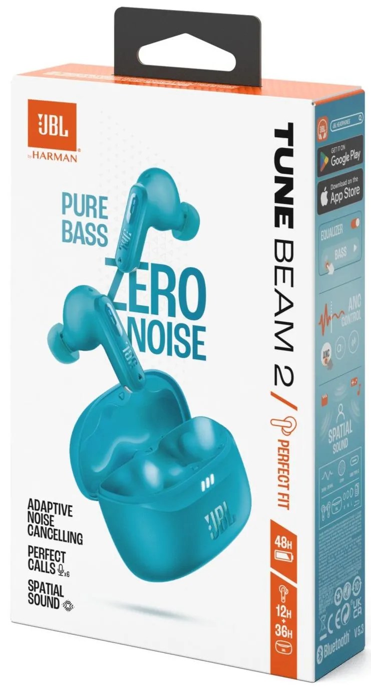 Bluetooth-гарнітура JBL Tune Beam 2 Turquoise (JBLTBEAM2TQE) - мініатюра 11