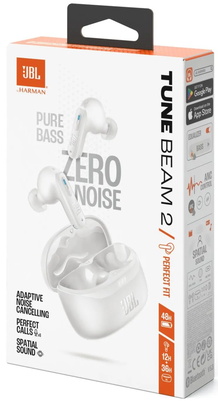 Bluetooth-гарнітура JBL Tune Beam 2 White (JBLTBEAM2WHT) - мініатюра 11