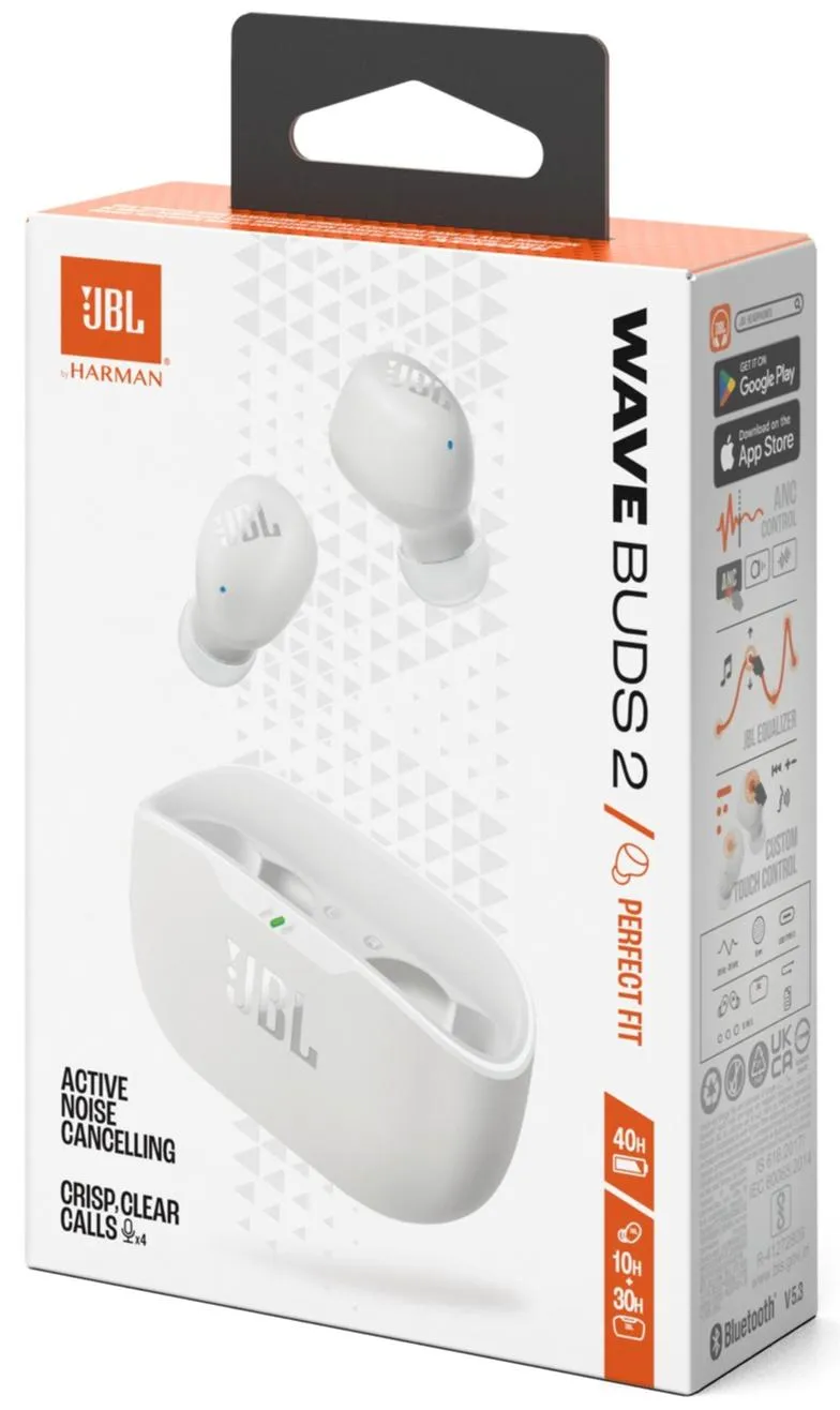 Bluetooth-гарнітура JBL Wave Buds 2 White (JBLWBUDS2WHT) - мініатюра 10