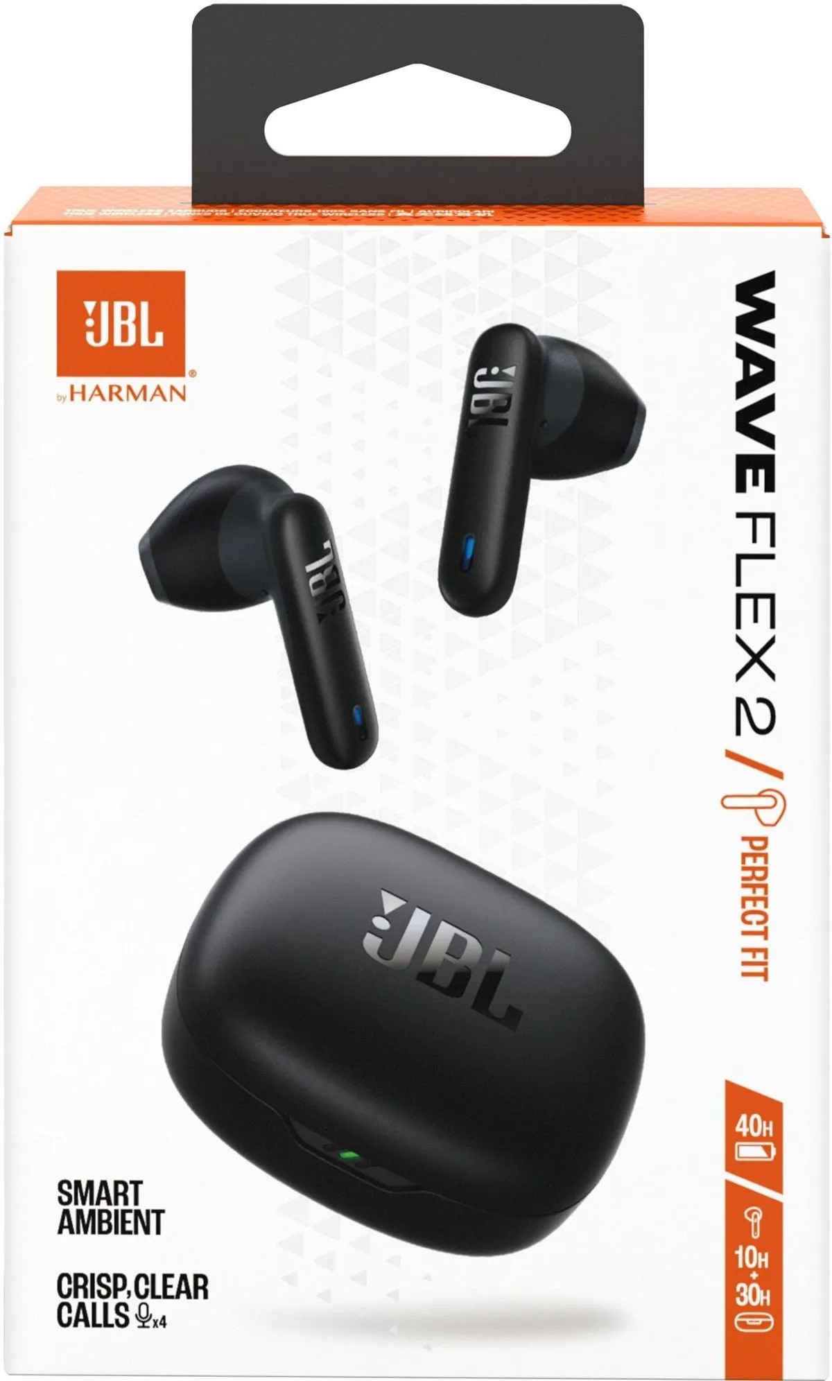 Bluetooth-гарнітура JBL Wave Flex 2 Black (JBLWFLEX2BLK) - зображення 1