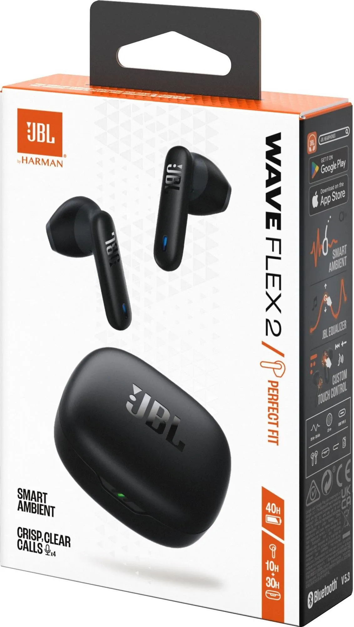 Bluetooth-гарнітура JBL Wave Flex 2 Black (JBLWFLEX2BLK) - мініатюра 3