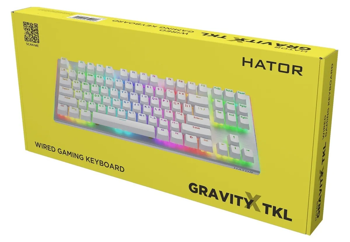 Клавіатура Hator Gravity X TKL Orange White (HTK551UA) - мініатюра 5
