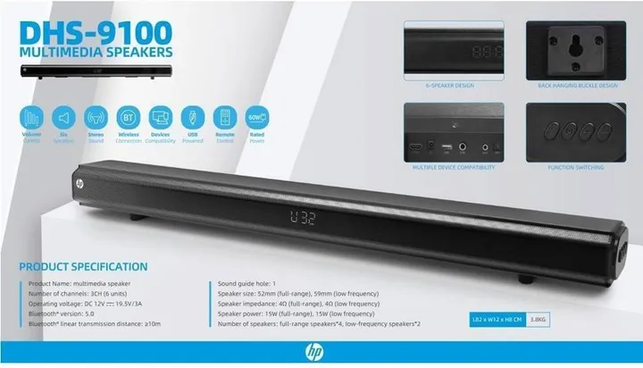 Акустична система HP DHS-9100 Black - мініатюра 5