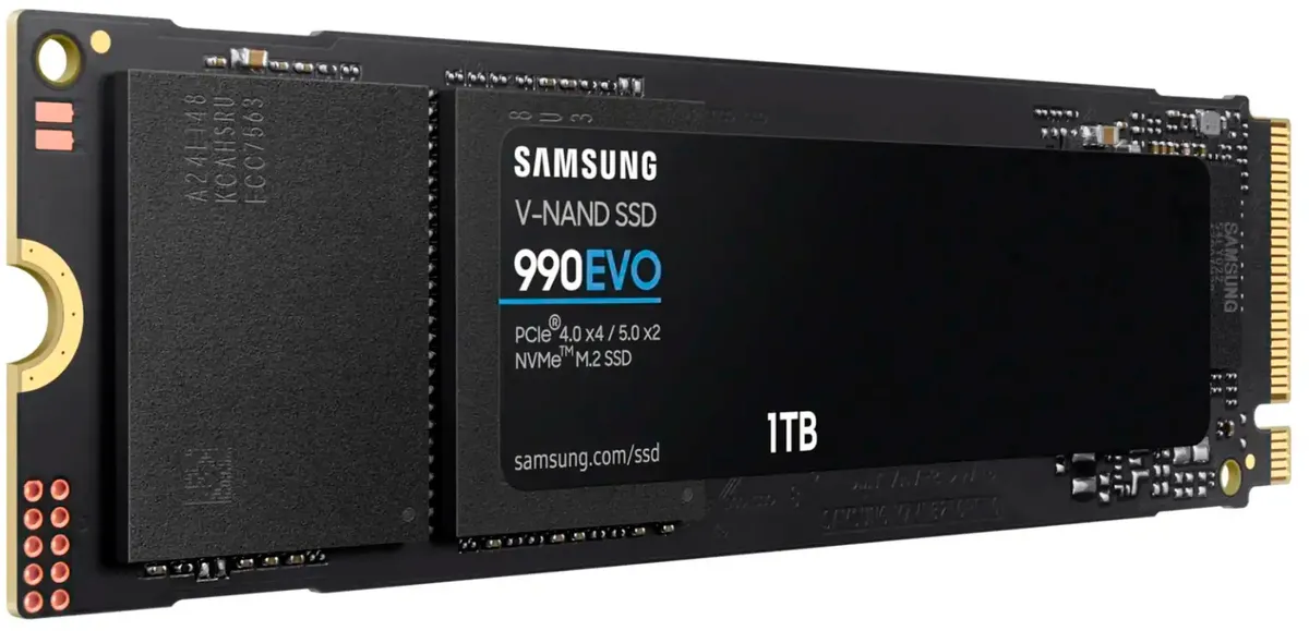 Накопичувач SSD  1ТB Samsung 990 EVO Plus M.2 2280 PCIe 5.0 x2 NVMe V-NAND TLC (MZ-V9S1T0BW) - мініатюра 2