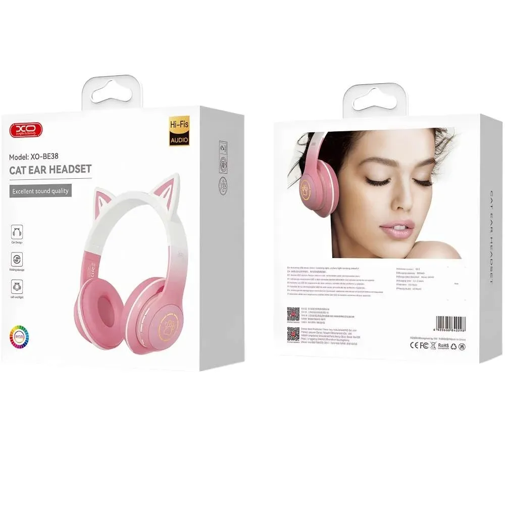 Bluetooth-гарнітура XO BE38 Pink (BE38.pink) - мініатюра 3