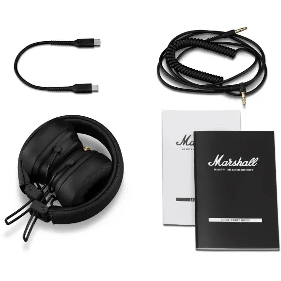 Bluetooth-гарнітура Marshall Major V Black (1006832) - мініатюра 10