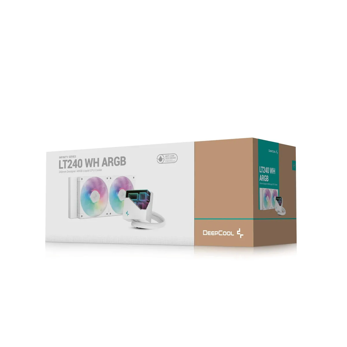 Система водяного охолодження DeepCool LT240 ARGB White (R-LT240-WHAMNC-G-1) - мініатюра 3