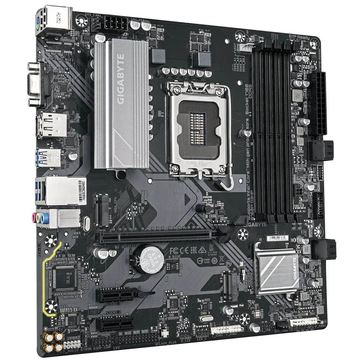 Материнська плата Gigabyte B760M D3HP Socket 1700 - мініатюра 3