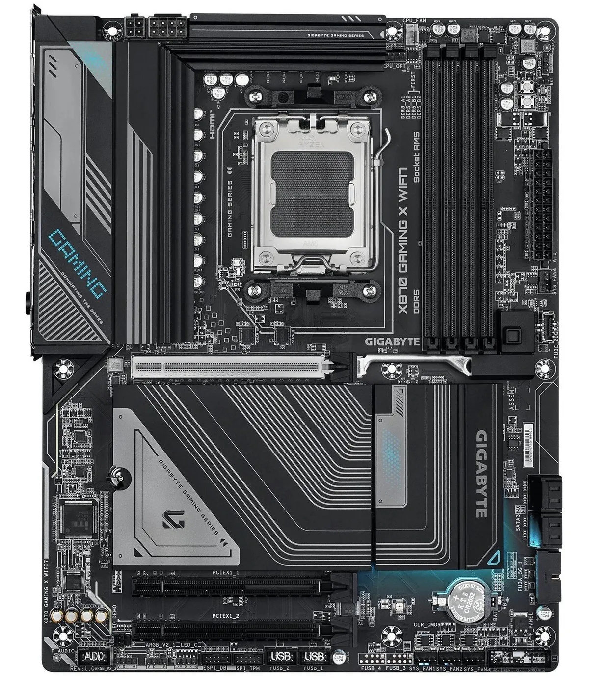 Материнська плата Gigabyte X870 Gaming X WiFi7 Socket AM5 - мініатюра 2