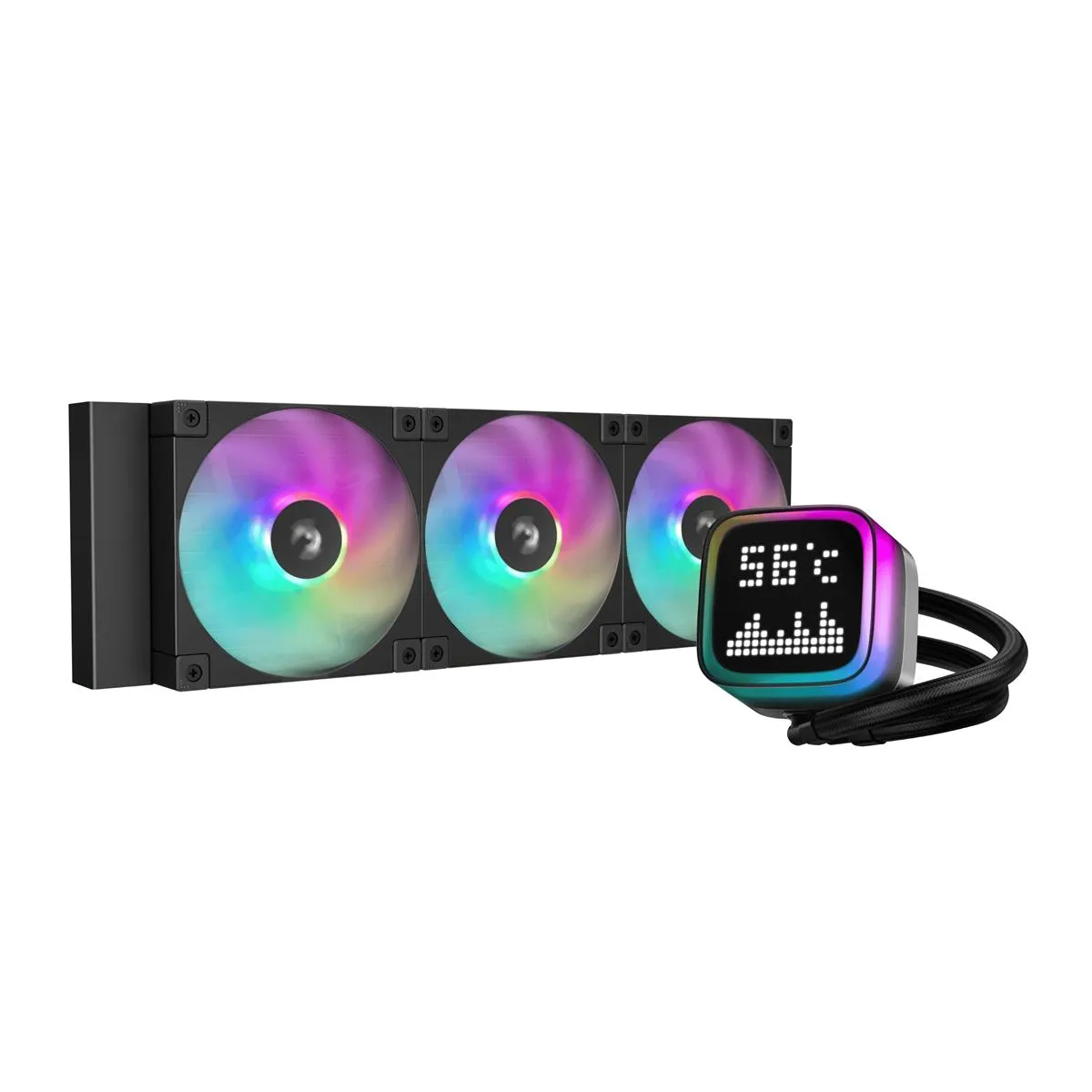 Система водяного охолодження DeepCool LP360 ARGB Black (R-LP360-BKMSNC-G-1) - зображення 1