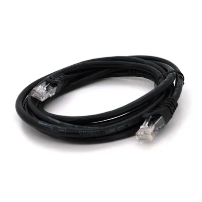 Патч-корд литий RITAR, UTP, RJ45, Cat.6, 3m, чорний, Cu (мідь) Q150 - мініатюра 2