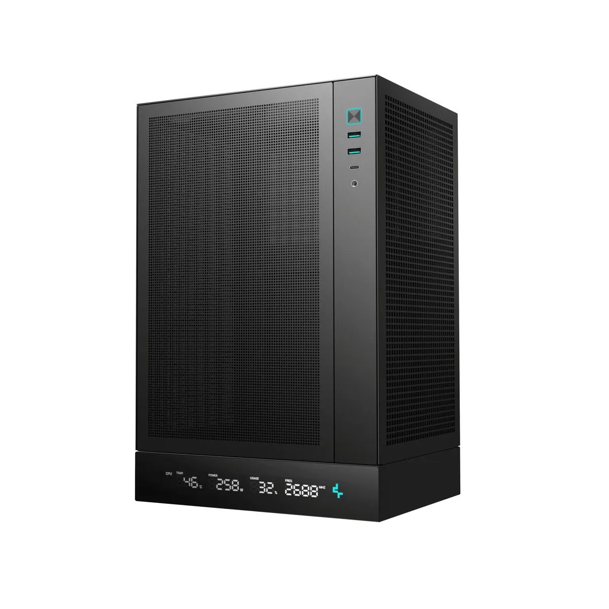Корпус DeepCool CH170 Digital Black (R-CH170-BKNPI0D-G-1) без БЖ - мініатюра 2
