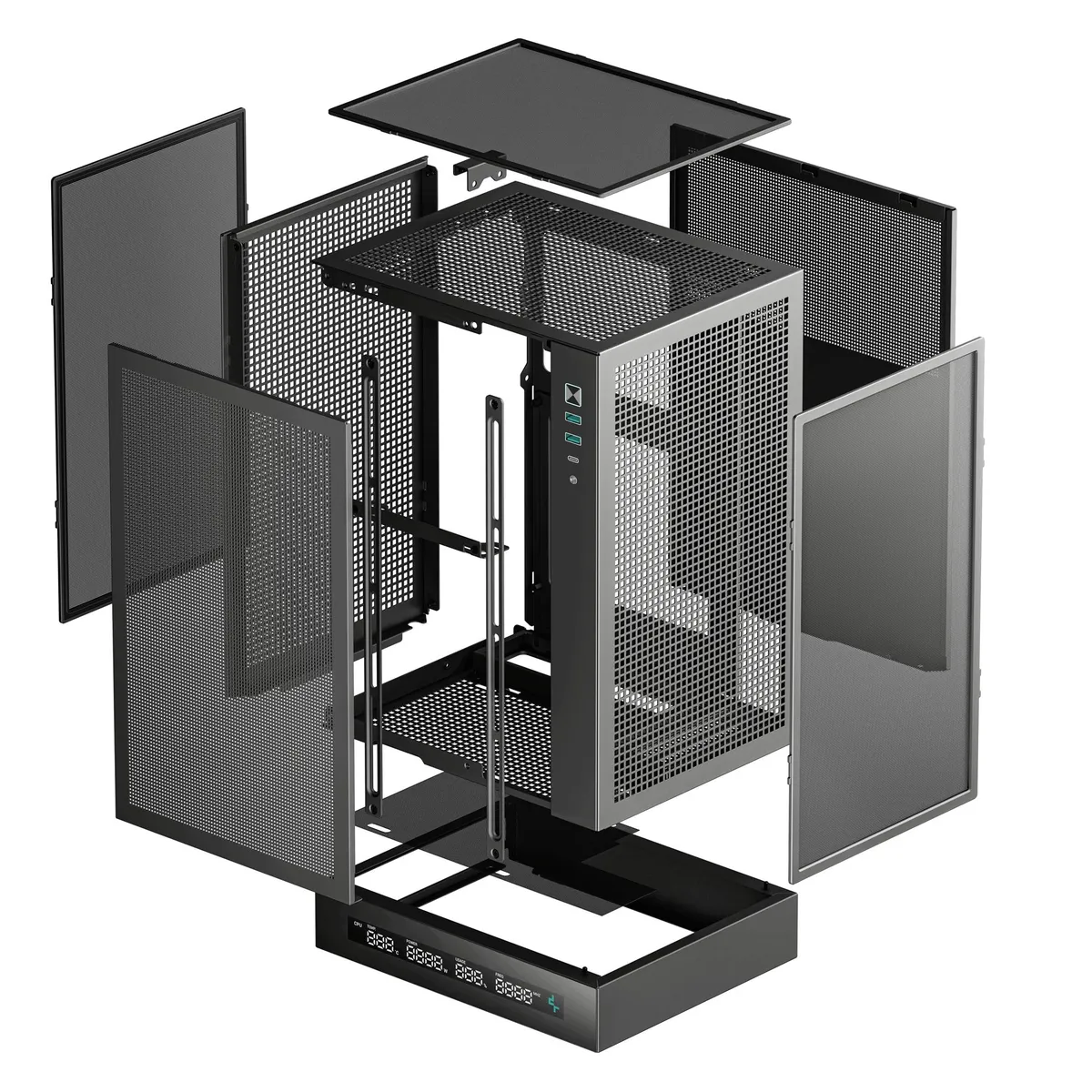 Корпус DeepCool CH170 Digital Black (R-CH170-BKNPI0D-G-1) без БЖ - мініатюра 5