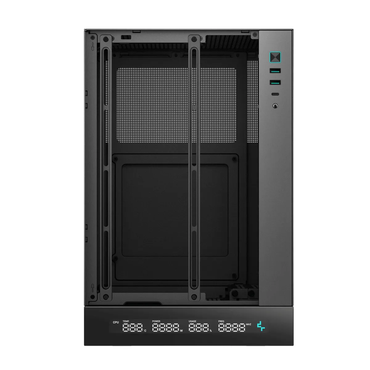 Корпус DeepCool CH170 Digital Black (R-CH170-BKNPI0D-G-1) без БЖ - мініатюра 9