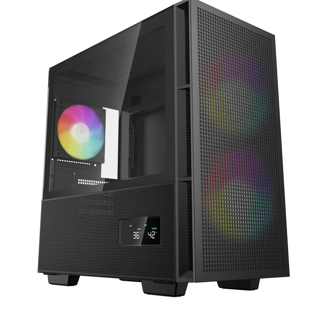 Корпус DeepCool CH360 Digital Black (R-CH360-BKAPE3D-G-1) без БЖ - зображення 1