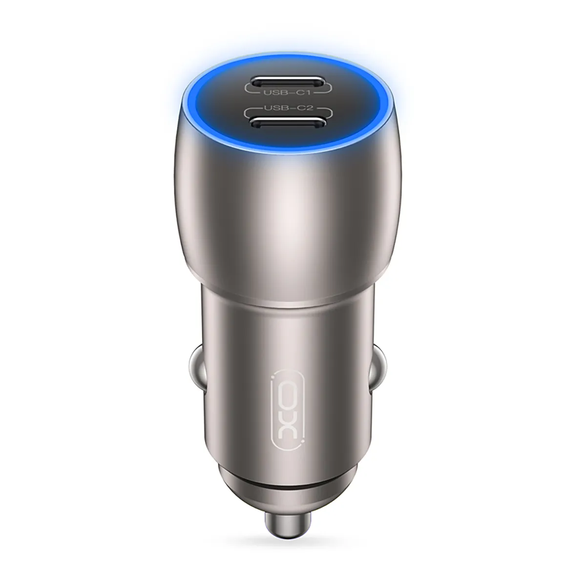 Автомобільний зарядний пристрій XO CC51 (2USB-C, 3А) PD Tranish (CC51.tranish) - зображення 1