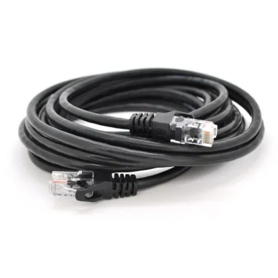 Патч-корд литий RITAR, UTP, RJ45, Cat.6, 5m, чорний, Cu (мідь) - мініатюра 2