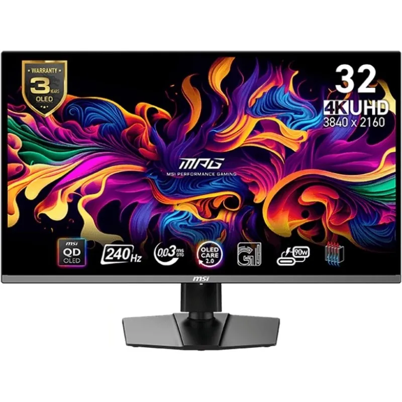 Монітор MSI 31.5" MPG 321URX QD-OLED Black Curved 240Hz - мініатюра 5