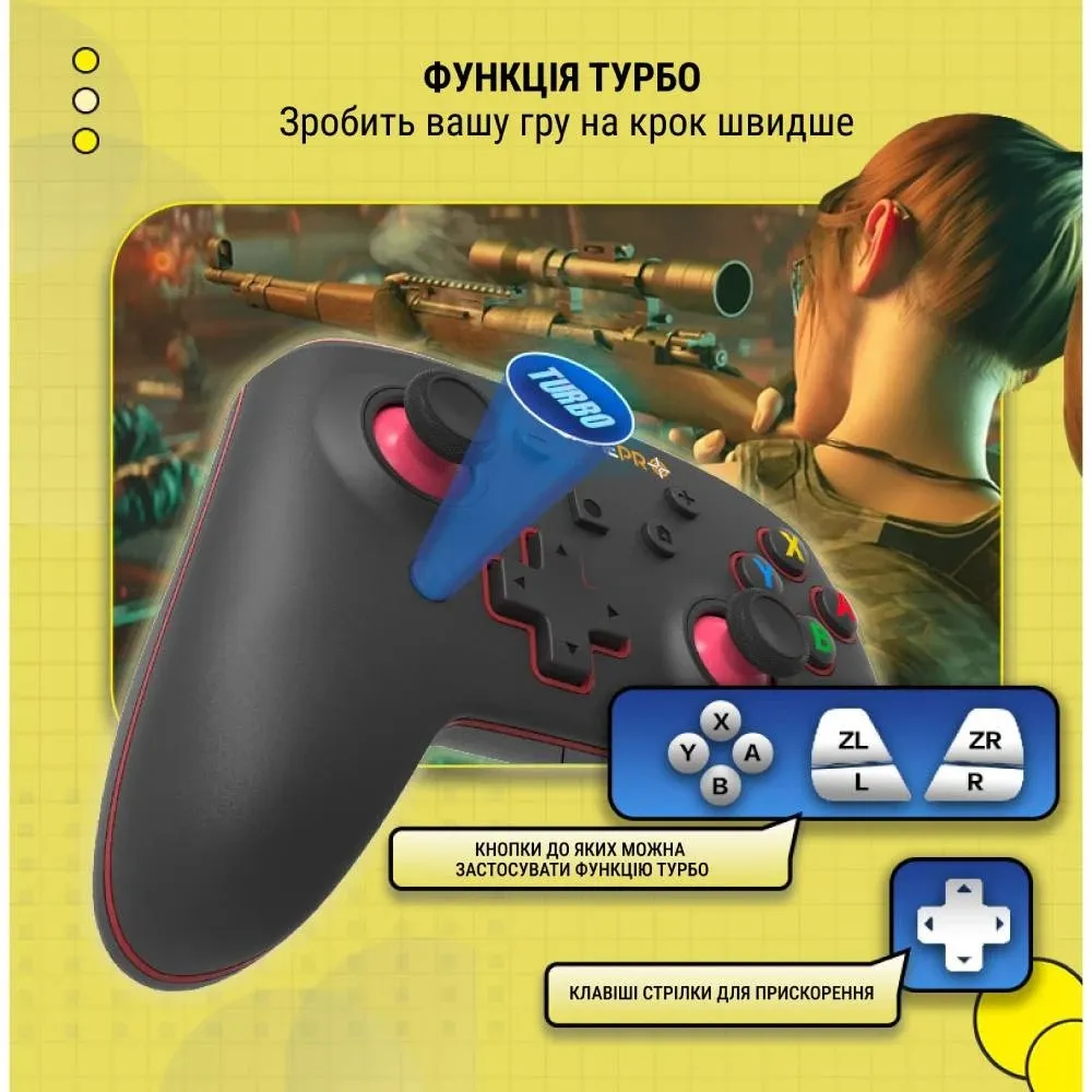 Геймпад GamePro MG1200 Black/Blue - мініатюра 4