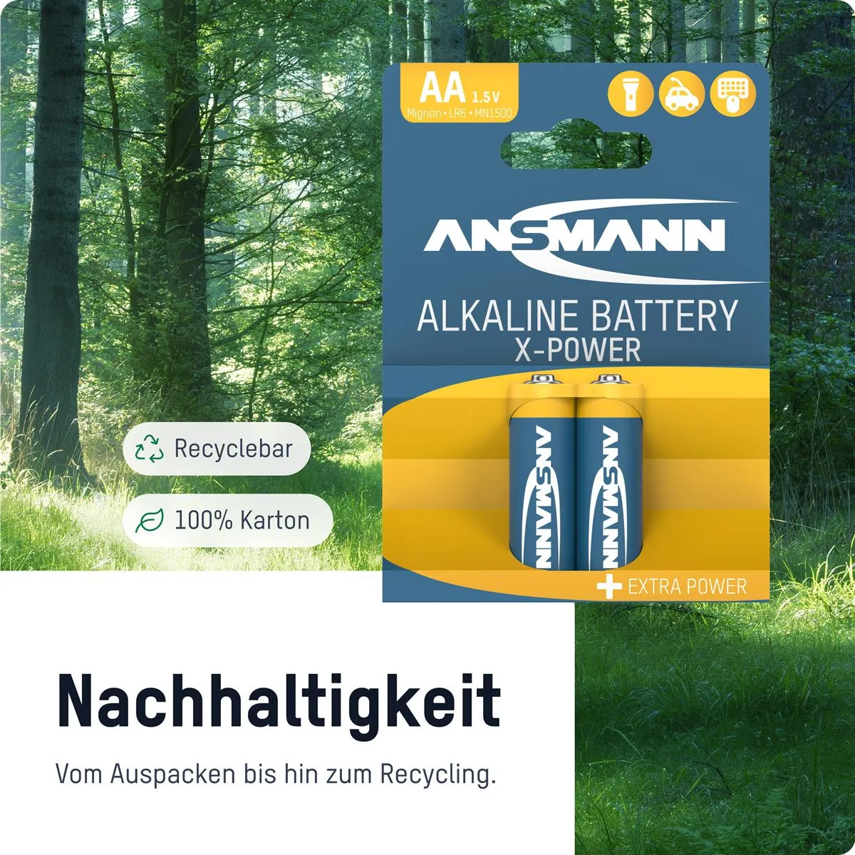 Батарейка Ansmann X-Power AA/LR06 BL 4шт - мініатюра 8