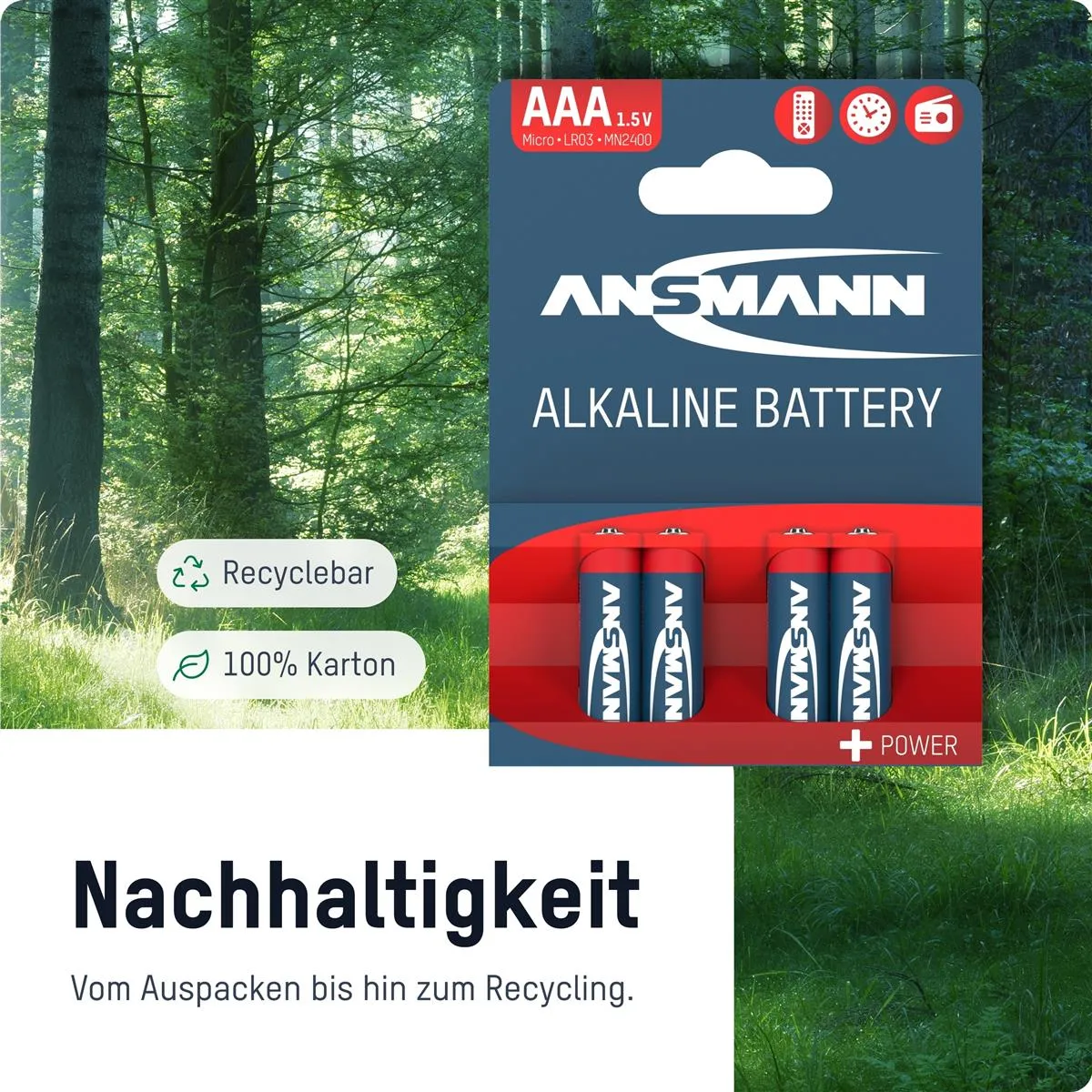 Батарейка Ansmann AA/LR06 BL 4шт - мініатюра 11