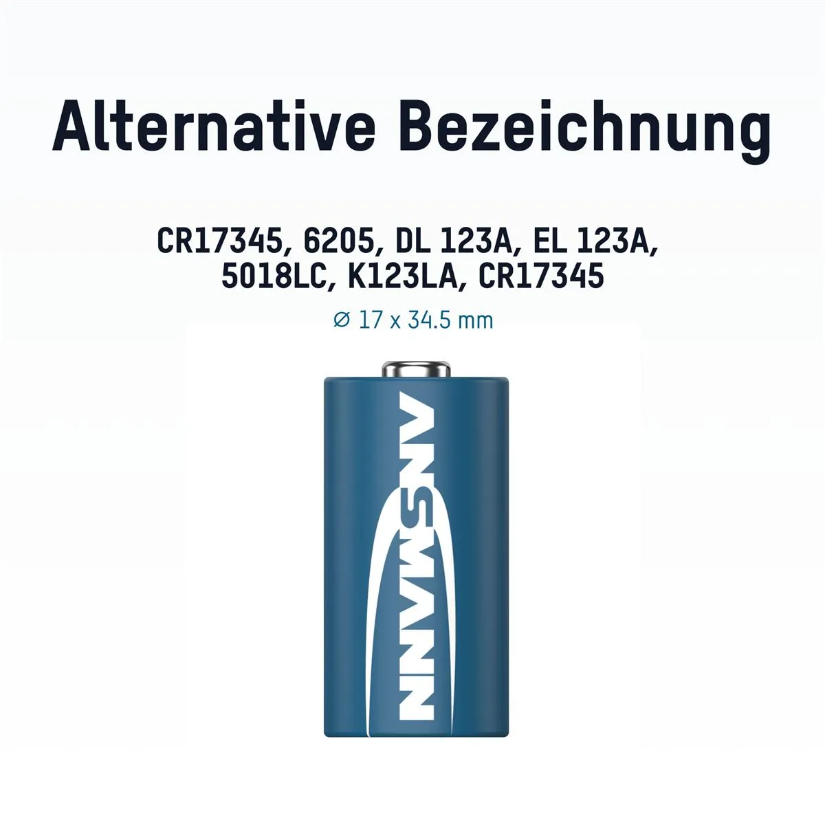 Батарейка Ansmann CR123A/CR17335 BL 1шт - мініатюра 2