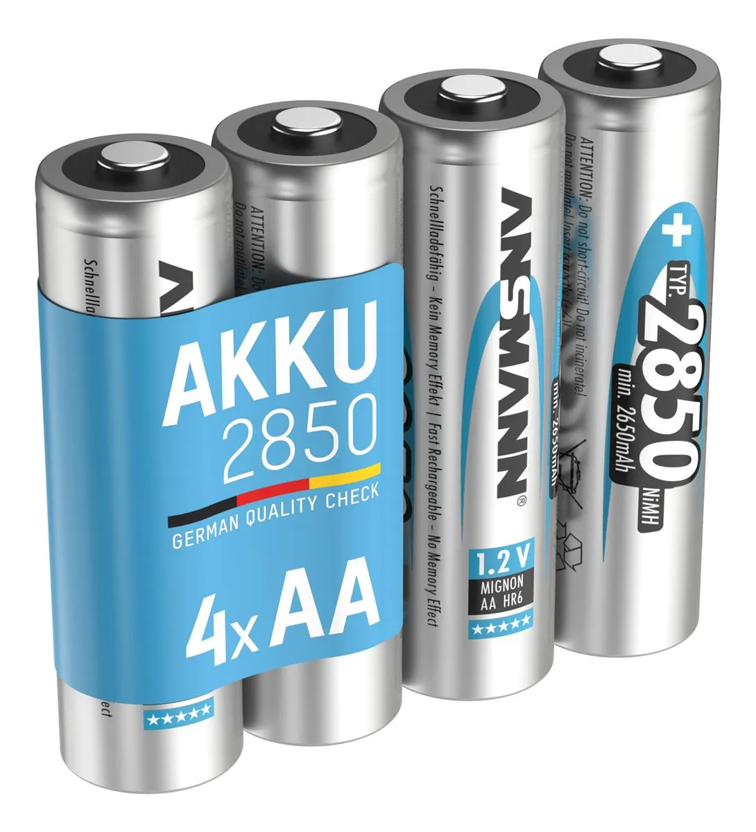 Акумулятори Ansmann AA/HR06 NI-MH 2850 mAh BL 4 шт - мініатюра 7