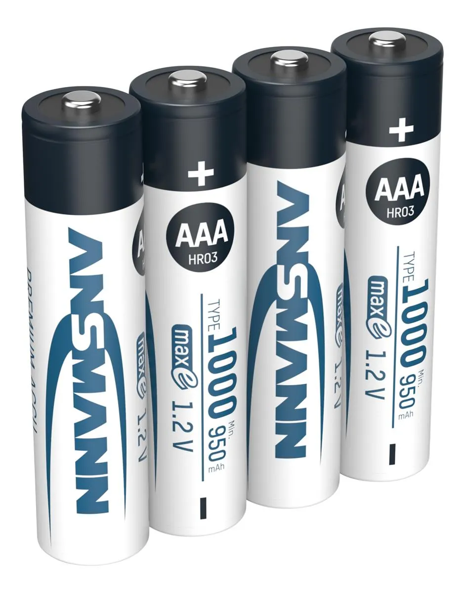Акумулятори Ansmann AAA/HR03 NI-MH 1000 mAh BL 4 шт - мініатюра 3
