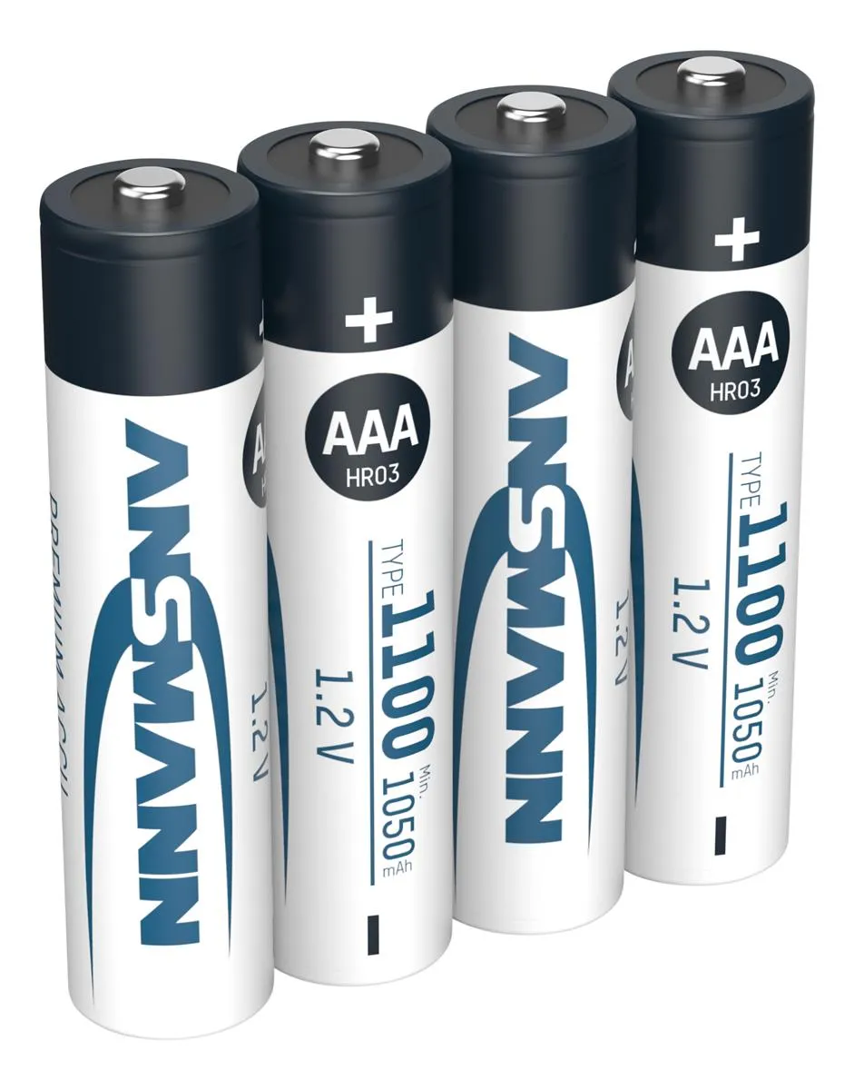 Акумулятори Ansmann AAA/HR03 NI-MH 1100 mAh BL 4 шт - мініатюра 3