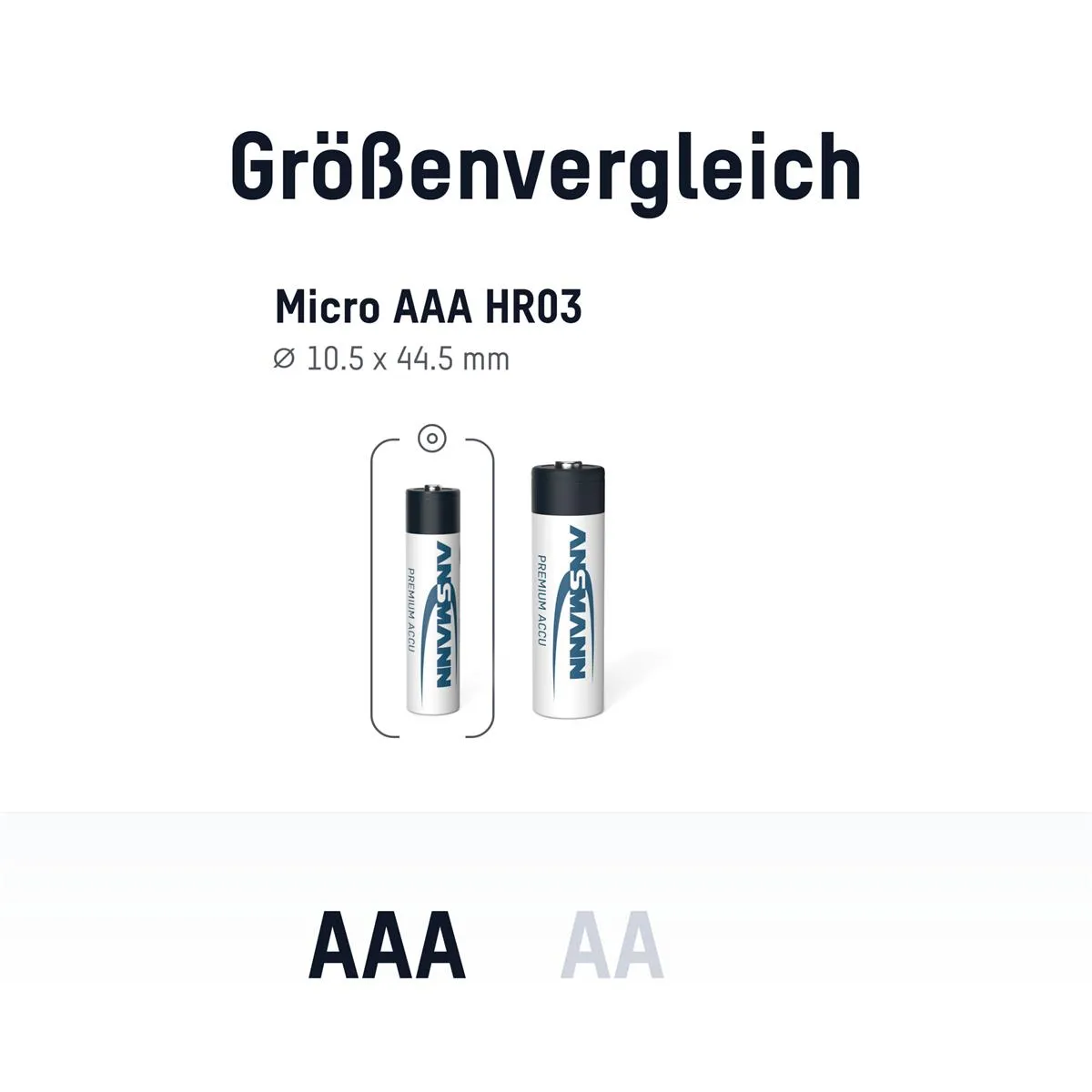 Акумулятори Ansmann AAA/HR03 NI-MH 1100 mAh BL 4 шт - мініатюра 7